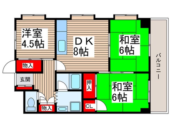 サンライズ　マンションの物件間取画像